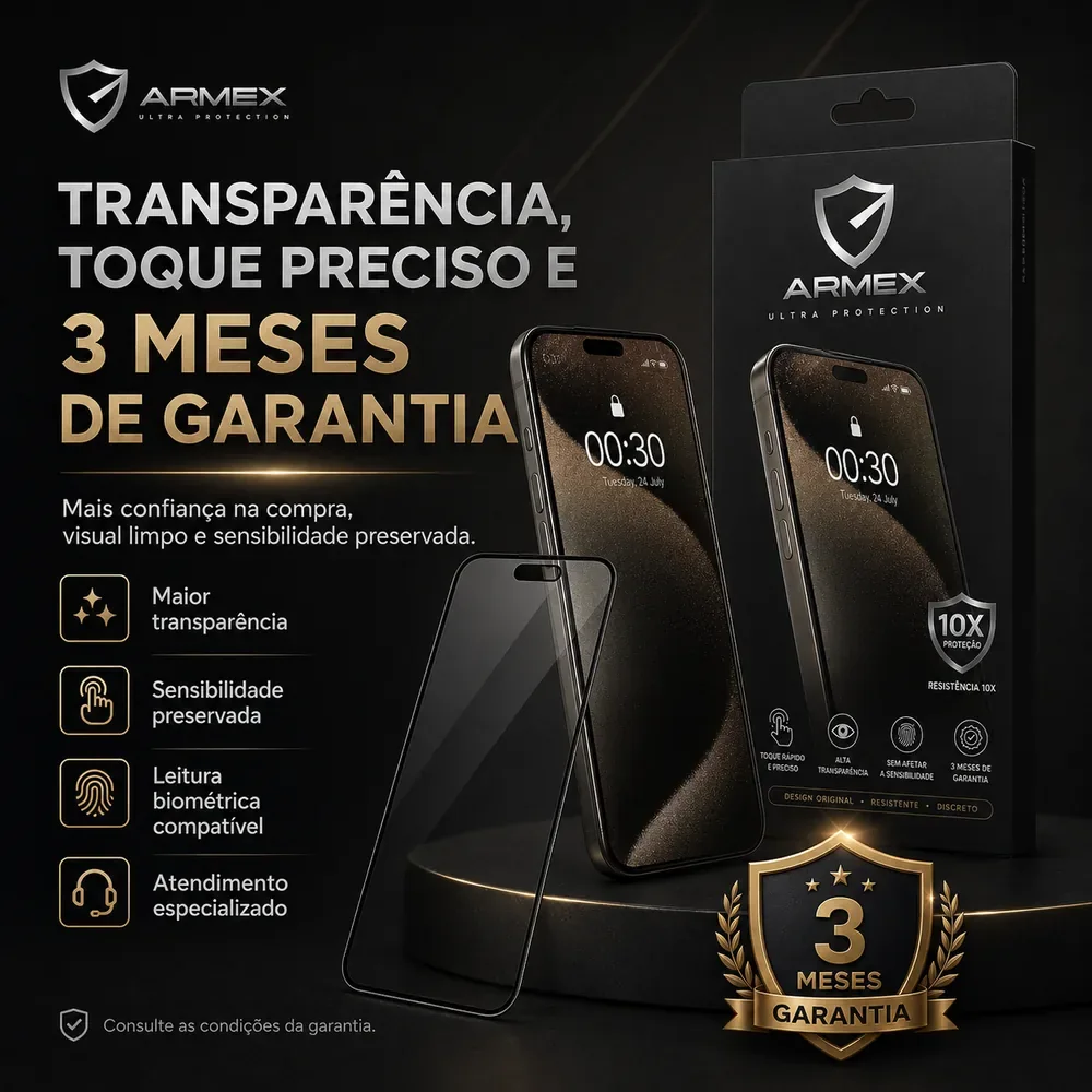 Três meses de garantia ARMEX